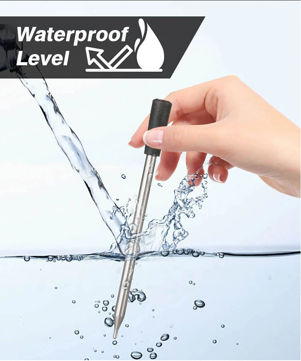 (image for) BBQ Probe Wireless Bluetooth BBQ Thermometer Kitchen Food Barbecue Thermometer Smart Cooking Thermometer 165ft Remote Meat Food Thermometer Instant Read